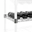 Horizontal wine shelf