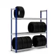 Maxplus Tyre Rack in blue and grey