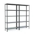 Bolt-together Shelving Unit - 2 bays