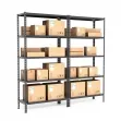 Bolt-together Shelving Unit - 2 bays with load