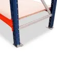 Picking 500 Shelving Unit in blue and orange with chipboard Picking 500 Shelving Unit in blue and orange with chipboard