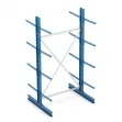Double-sided cantilever rack from above