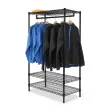 Black clothing rail