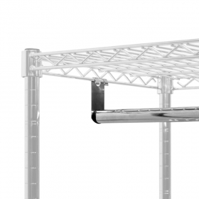 Chrome clothing rail